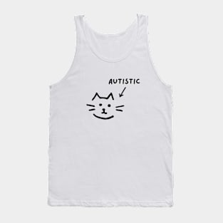 Autistic Cat (Light) Tank Top